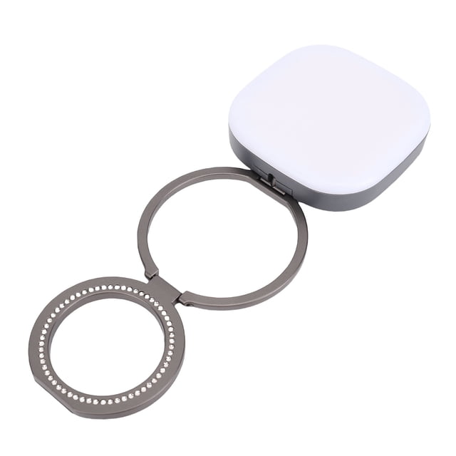 Phone Light, Phone Video Light Type C Rechargeable with Built In Mirror for Vlog