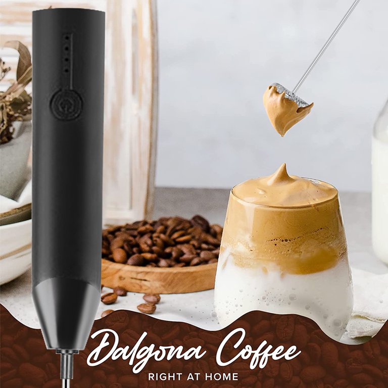 Portable Milk Frother USB Rechargeable Handheld Blender Foamer High Speeds  Drink Maker Whisk Mixer For Coffee Cappuccino Cream