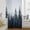 Blue, variant on Black Mist Forest Sheer Curtains 45 Inch Length, Light Filtering Voile Curtain Panel, Retro Country Watercolor Tree Scenery Rod Pocket Drapes Window Treatments for Living Room Bedroom 52"x45"