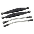 thumbnail image 2 of 2Pack 1/10 RC Rear Lower Trailing Steering age Pull Rod Black, 2 of 8