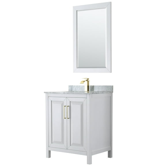 Wyndham Collection Wcv252530sunsm24 Daria 30" Free Standing Single Vanity Set - White /