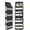 Black, variant on LazySpin Over the Door Organizer, Stuffed Animal Storage with Clear PVC Windows, Door Organizer Hanging