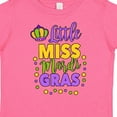 thumbnail image 4 of Inktastic Little Miss Mardi Gras with Crown and Dots Girls Toddler T-Shirt, 4 of 5
