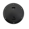 thumbnail image 4 of Black 4" 6" 8" Round Non Slip Inspection Hatch w/Detachable Cover Marine Boat, 4 of 8