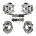thumbnail image 1 of Transit Auto Front Hub Bearing Assembly Disc Brake Rotors and Semi-Metallic Pads Kit for Car 2010-2021 Toyota 4Runner RWD KBB-132300, 1 of 11