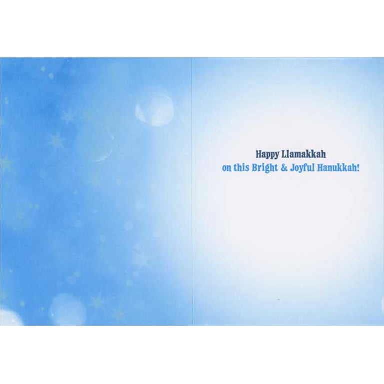 Hanukkah Llama Yarmulke Funny Greeting Cards Set of 10 photo 2