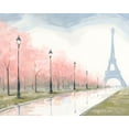 thumbnail image 2 of Green, Jacob 24x20 Gold Ornate Wood Framed with Double Matting Museum Art Print Titled - Paris au Printemps I, 2 of 4