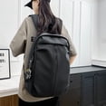 thumbnail image 1 of Conjunto de mochila Bolsa Sólida Mochila Conjunto Oxford Estudiante Mochila Con Bolso Y Bolígrafo Negro 3 Piezas, 1 of 6