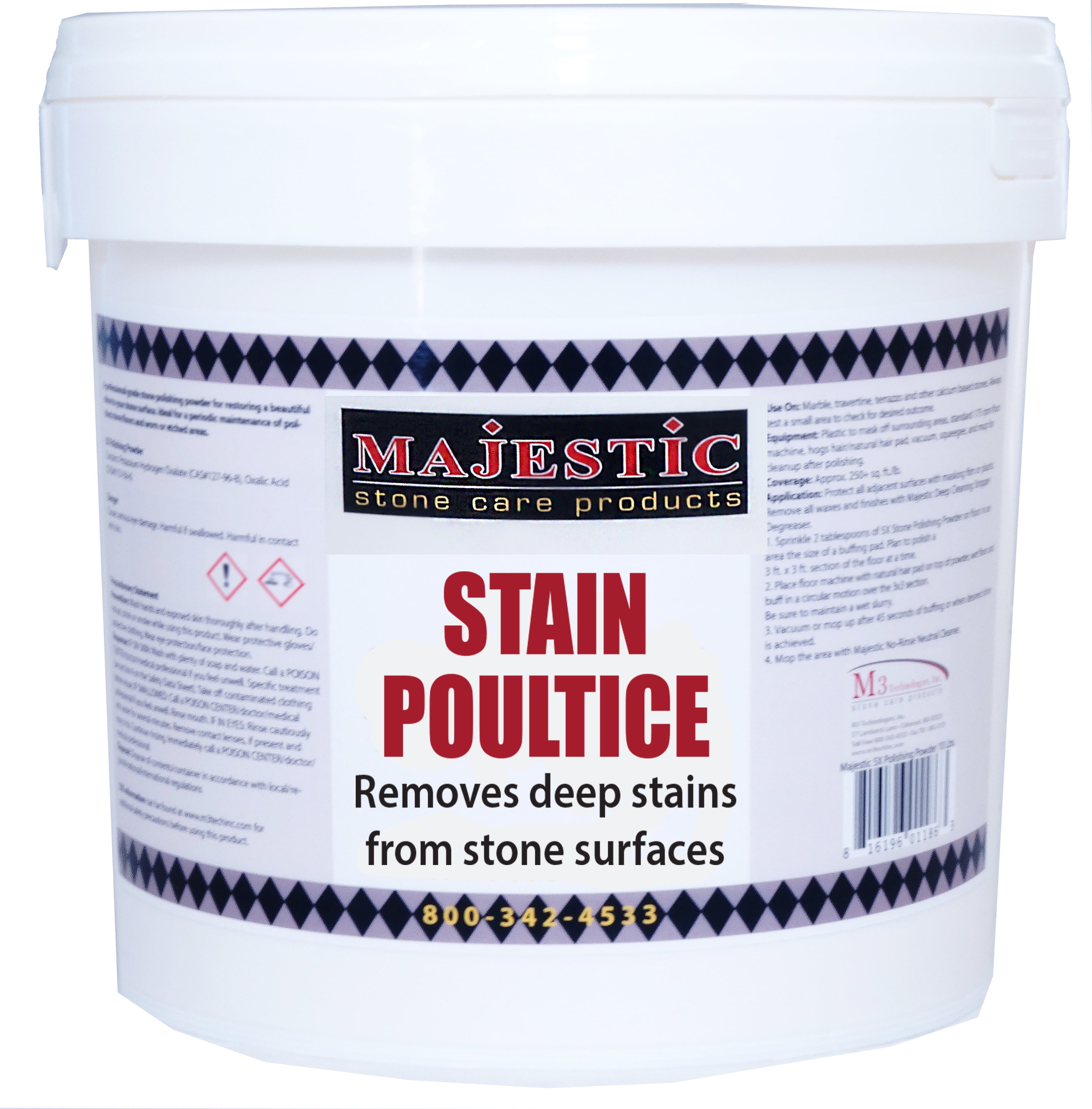 Majestic Poultice Powder1.5 lbs. Removes Deep Stains from Stone