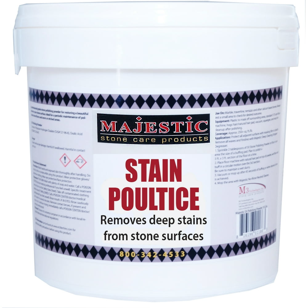 Majestic Poultice Powder1.5 lbs. Removes Deep Stains from Stone