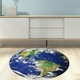 thumbnail image 3 of Non slip Round Mat Sitting Pad Area Rugs Washable Rug Rotray Chair Mat Bedroom 120cm, 3 of 8