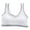 White, variant on Training Bras for Girls 10-12 Sports Seamless Racerback Training Bralettes with Removable Padding,Beige,One Size
