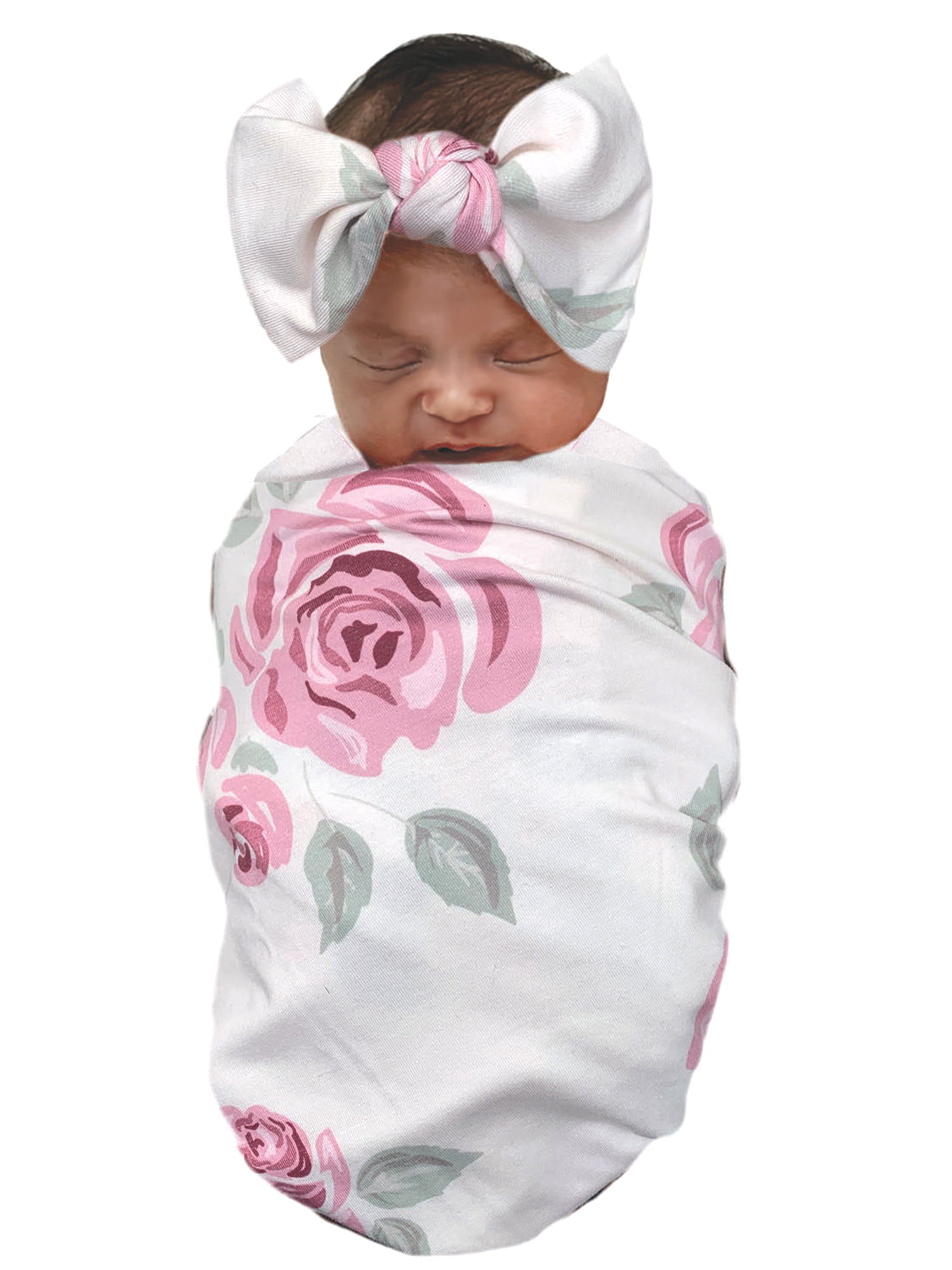 Off White Cream Light Blue  Headband Flowers headband  ;  Newborn Baby Girl  Headband