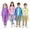 Pink, Bule, Yellow, Purple, variant on Bocaoying 4 Pack Reusable Rain Ponchos for Kids, Waterproof Raincoats with Hood Drawstring, Thickened Tearproof Emergency Rain Gear for Boys Girls, Unisex, Foldable, Multicolor, One Size