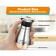 thumbnail image 2 of Salero y pimentero Arrozon Glass, 120 ml, acero inoxidable, 2 of 7