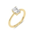 thumbnail image 3 of 1.50 Carat - Radiant Shape Lab Grown Basket Regular Shank Setting Solitaire Diamond Engagement Ring in 14K Yellow Gold(Ring Size: 7), 3 of 5