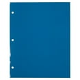 thumbnail image 4 of JAM Paper Laminated Two Pocket Glossy 3 Hole Punch School Folders, Blue, 3/Pack, 4 of 4