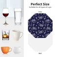 thumbnail image 6 of Yiaed Bicycle1 Print Leather Coasters for Drinks - Cup Coasters Coffee Table Kitchen Table Bar, Home & Office Gifts Handmade Drink Coasters-Octagon, 6 of 6