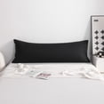 thumbnail image 6 of Kelnaro 20x54 Inch Black Pure Cotton Body Pillowcase, Hypoallergenic Ultra Soft Breathable Body Pillow Cover, 6 of 6