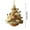 K, variant on Bee and Honeycomb Acrylic Christmas Ornament, Cute Bee Collecting Honey Decor with Hanging Rope, Fun Christmas Tree Decoration for Farmhouse Holiday Theme Party