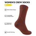 thumbnail image 2 of CLOSEMATE Womens Thin Crew Socks Soft Combed Cotton Comfortable Casual Everyday Wear Socks 5 Pairs (Multicolor-01, Size M), 2 of 7