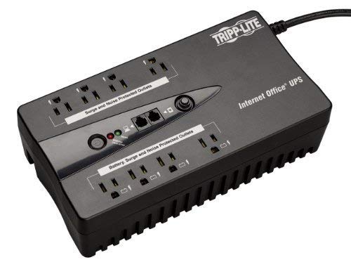 Tripp Lite 600VA UPS Battery Backup, Ultra Compact Desktop UPS, Standby, 120V, USB (INTERNET600U)