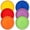 Colored, variant on Salad plates, ceramic dinner plate set, dessert plate set (6 pieces), microwave, oven and dishwasher safe, multiple colors.