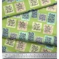thumbnail image 3 of Soimoi Green Modal Satin Fabric Motivational Quotes Text Fabric Prints By Yard 42 Inch Wide, 3 of 3
