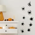 thumbnail image 7 of Halloween Decorations Indoor Spider, Hwkond Halloween Black Spider Wall Stickers Three-dimensional Stickers Living Room Background Wall Decorative Layout 12PCS, 7 of 7