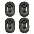 thumbnail image 2 of 2/4PCS Universal Car Rubber Exhaust Hanger Bushing Support Pipe Mount Mounting Bracket Hanger Insulator 2 Holes Muffler, 2 of 5