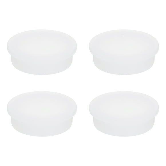 Unique Bargains T-Shaped Silicone Rubber Hollow Plug for 47 to 48mm Hole White 4 Pieces
