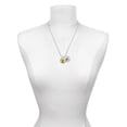 thumbnail image 3 of Delight Jewelry Goldtone Large Disc Letter - I - 3/4'' Silvertone Script Initial Disc - S - Charm Necklace, 20"+3", 3 of 4