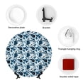 thumbnail image 4 of Bingfone Daisies Flowers Print Bone China Dinner Decorative Plates,Handmade Ceramic Dinner Plate with Stand for Home Club-8in, 4 of 6