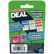 Monopoly Deal Card Game, Quick-Playing Family Card Game for 2-5 Players, Ages 8+