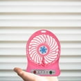 thumbnail image 2 of Klonfd Snowflake Mini Desk Fan USB Rechargeable 3 Speed Quiet Fan Portable Fan With Strong Airflow For /Home, 2 of 6