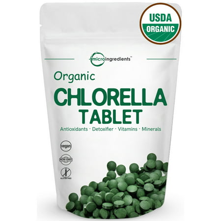 Micro Ingredients Pure Organic Chlorella, 3000mg Per Serving, 720 Tablets, Best Superfoods for Rich Minerals, Vitamins, Chlorophyll, Amino Acids, Fatty Acids, Fiber & (Best Fiber For Hemorrhoids)