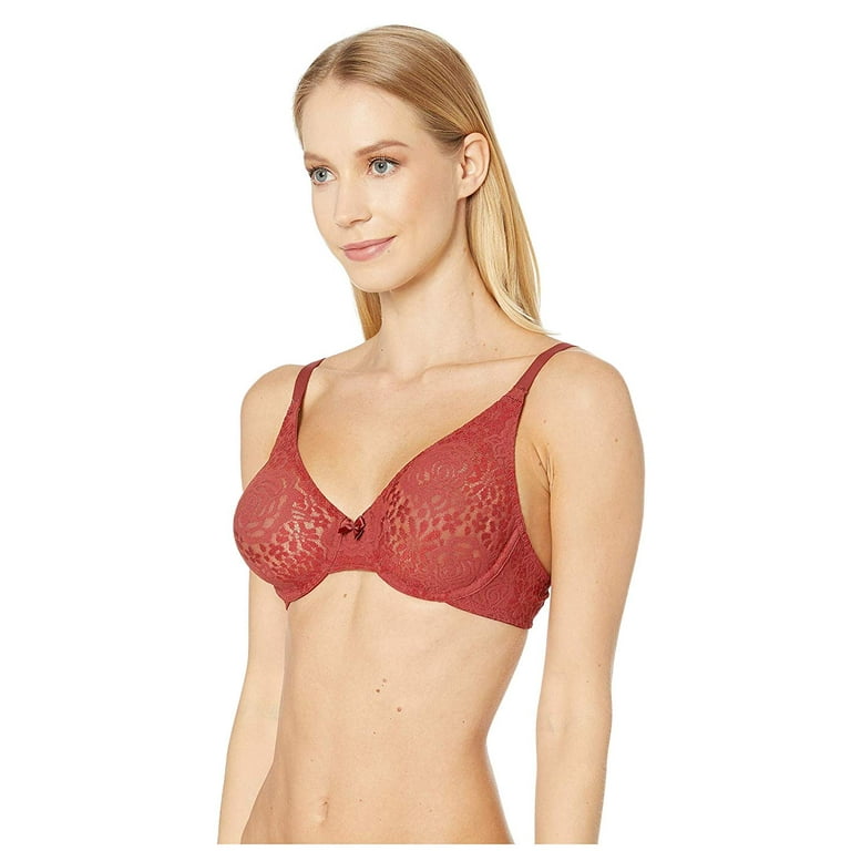 Wacoal Halo Lace Underwire Bra 851205 Red Pear