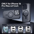thumbnail image 2 of Funda magnética Tigowos para iPhone 16 Pro Max Titanium, 2 of 6