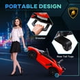 thumbnail image 5 of Aosom Lamborghini Aventador 12V Licensed Kids Ride on Car with Scissor Doors, Easy Transport, Remote, Suspension System, Horn, Music, Lights, Red, 5 of 10