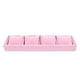 thumbnail image 1 of GOOHOCHY Bandeja para joyas y relojes: organizador de pulseras y brazaletes con 4 compartimentos, caja para relojes y joyas, color rosa, para hombres y mujeres., 1 of 8
