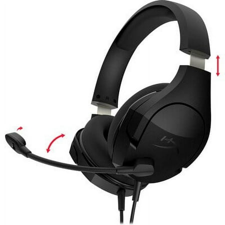HyperX - Cloud Stinger Core Wired DTS Headphone:X Gaming Headset for PC, Xbox X|S, Xbox One, PS5, PS4, and Nintendo Switch - Black