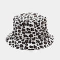 thumbnail image 6 of COCOpeaunt New Vacation Women Leopard Double Sided Bucket Comfortable Breathe Foldable Men Beach Flat Top Sun Fishing Hat Flat Panama Hat, 6 of 6