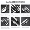 thumbnail image 3 of Juego de Cubiertos de Acero Inoxidable 48 Piezas con Cuchillos para Carne Set de 6 Servicios para 8 Personas, Vajilla de Mesa con Cuchara/Tenedor y Acabado Espejo, 3 of 7