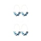 thumbnail image 3 of Aretes colgantes Qarigey en forma de U con estampado de leopardo acrílico 1 par, 3 of 6