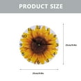thumbnail image 3 of LARUYEKO Wooden Sunflower Wall Clock Round Battery Operated Clock Hanging Clock Timer 30 Seconds Automatic Pot Stirrer Rechargeable Kitchen Timer Cute Coffee Clock Extra Large Timer for Kids School, 3 of 9