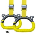 thumbnail image 1 of 1 Pair Ring Pull-ups Gymnastic Fitness Strength Training Exercise Equipment For Home, 1 of 5
