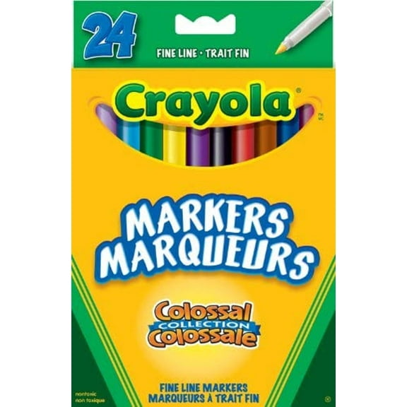 Crayola - 24 Fine Line Colossal