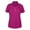 Pink Lightning, variant on Monterey Club Women's Radiance Solid Zip Collar Golf Polo Shirt #2442