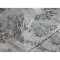 thumbnail image 3 of Ambesonne Floral Damask Quilted Coverlet 3 Pcs, Antique Flowers Print, Queen Size, Purpleblue Eggplant, 3 of 4