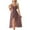 Khaki, variant on Lorytime Calf Length Women's Nightgown Long Short Sleeve Embroidery Lace Up Sleepdress V Neck Solid Nightgowns Spaghetti Strap See Through Pajamas Dress Soft Nightdress Blue M